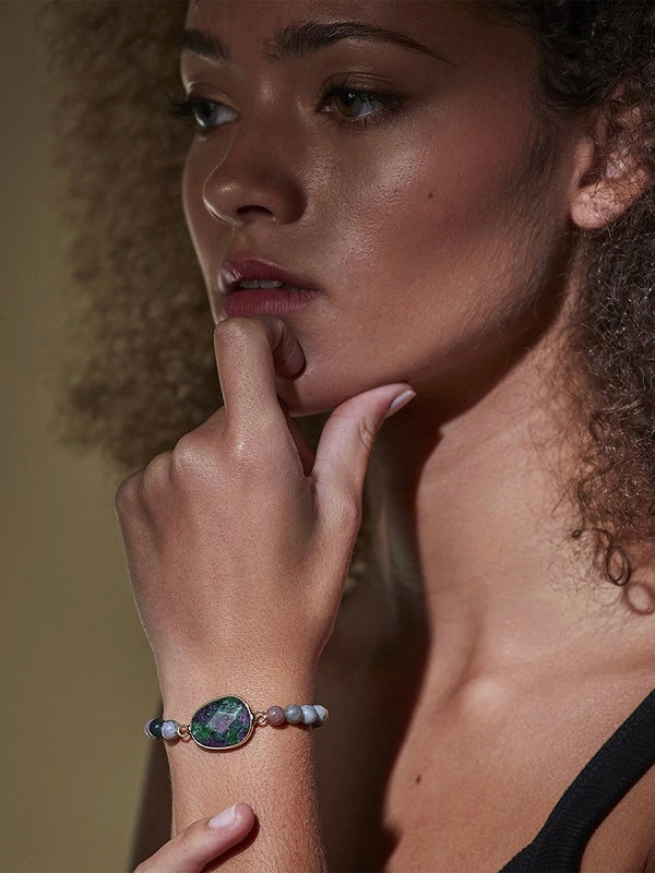 Armband Luna dunkelgrün