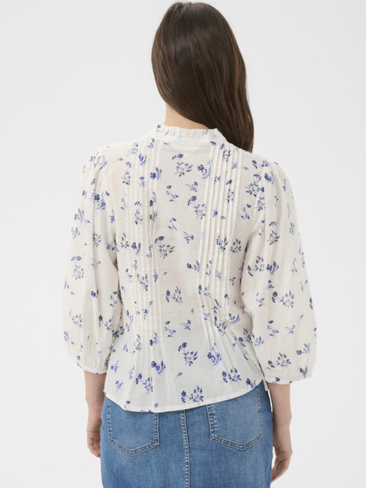Blusenshirt Brith PW blue bouquet