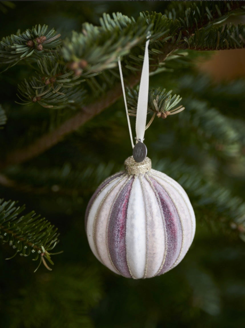 Weihnachtskugel Nomilia brown/red/off white