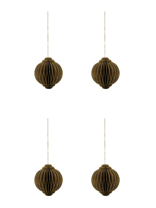 Weihnachtsanhänger HDAlsta 4er Set braun