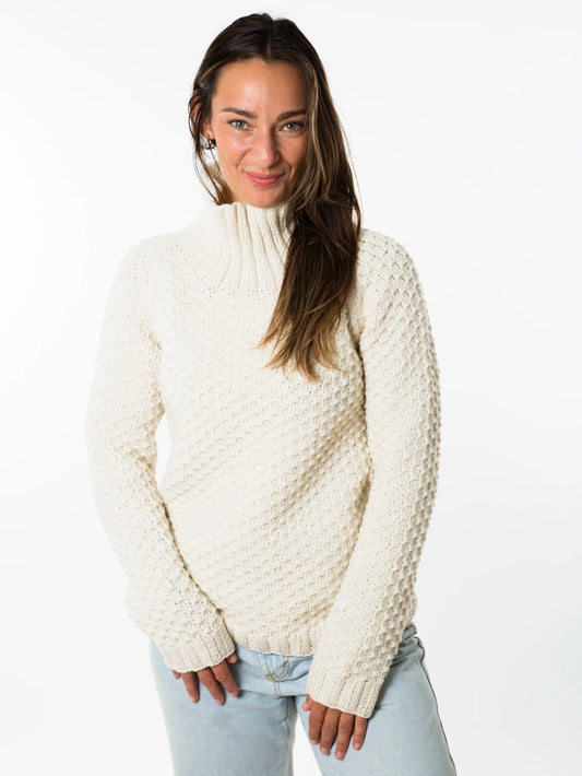 Pullover Butterfly high neck wollweiß