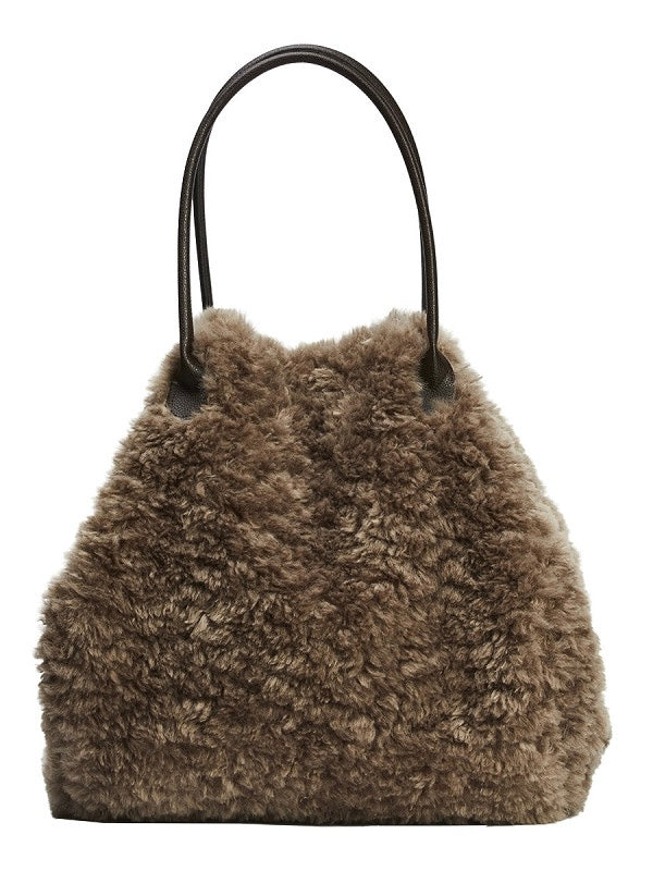 Schultertasche Ester beige