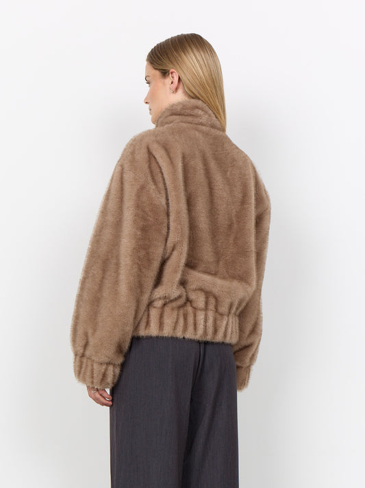 Kunstpelzjacke SC-Haye 2 camel