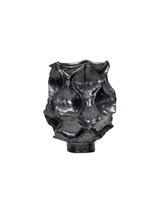 Eisenvase HDWaves antik Metall H25cm