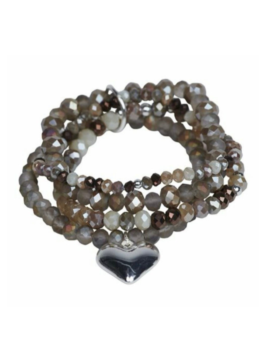 Armband Violet taupe/silber