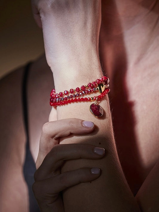 Armband Petra red