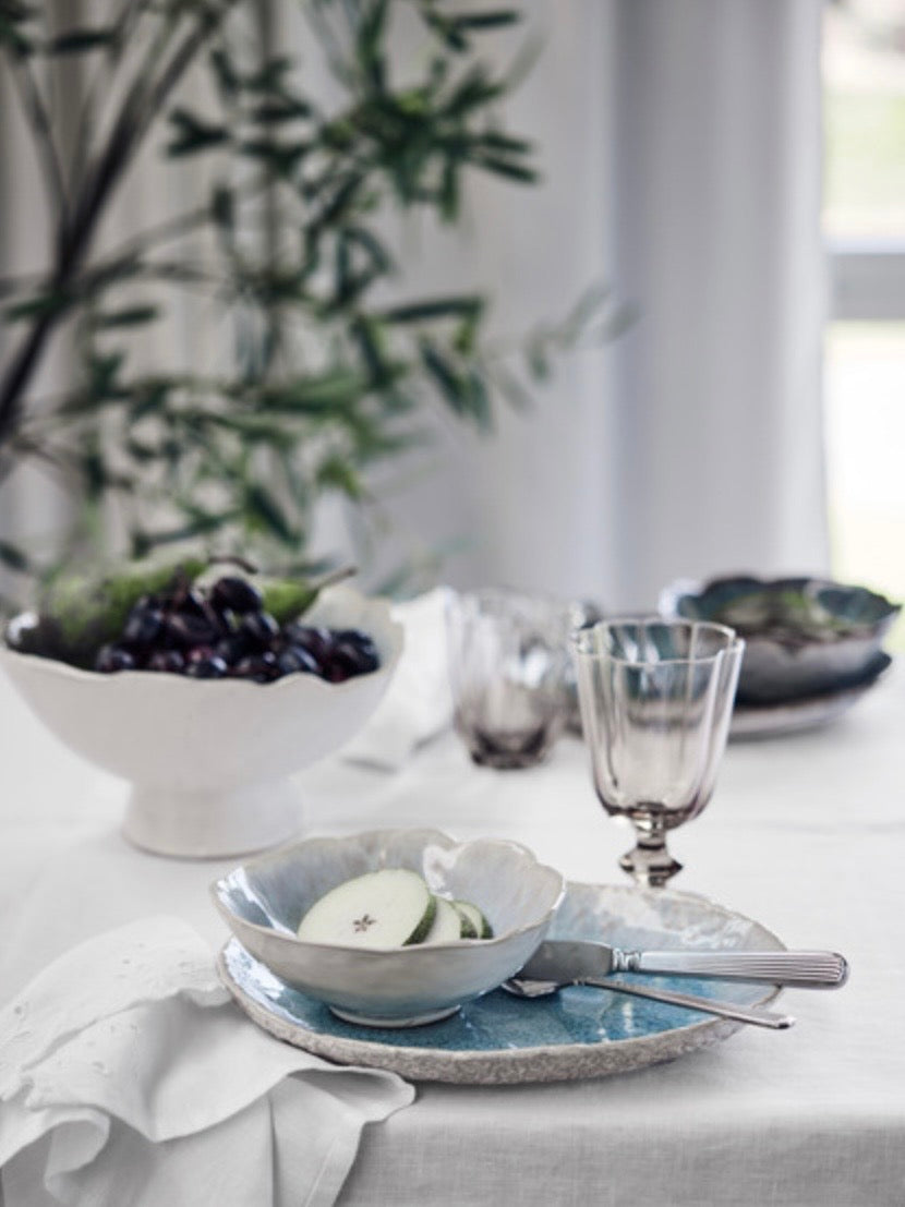 Frühstücksteller oval Milla blue