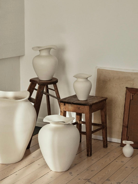 Vase Florentina cremeweiß, in 3 Größen