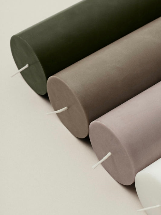 Stumpenkerze Eco Pillar H15cm, in 3 Farben