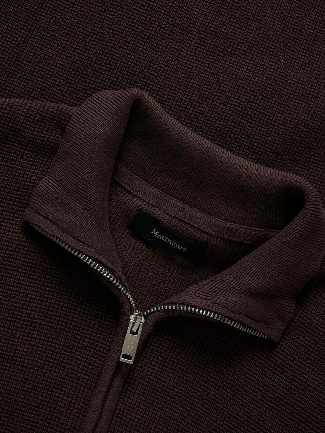Herren Strickjacke MAlagoon ganache brown