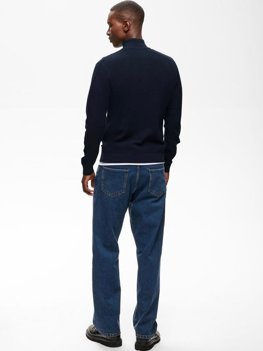 Herren Strickjacke MAlagoon dark navy melange