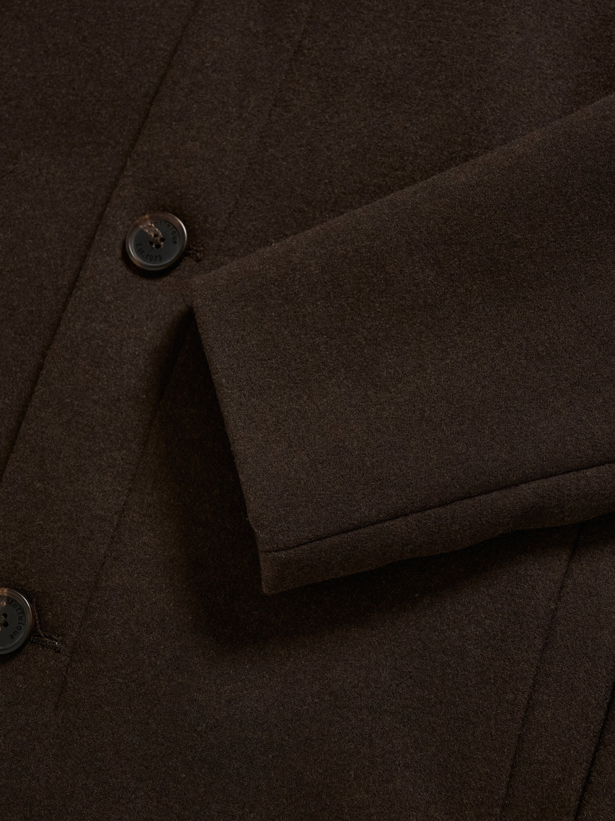 Herren Wolljacke MARobert short espresso brown
