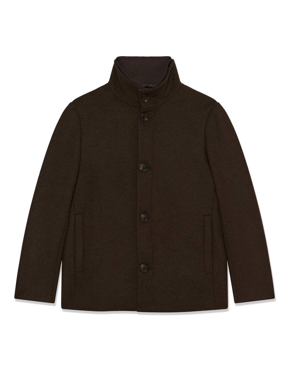 Herren Wolljacke MARobert short espresso brown