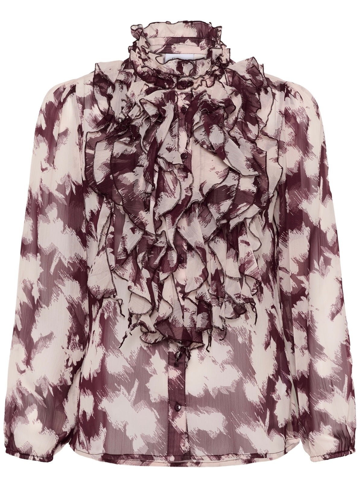 Bluse Lilja SZ Crinkle LS Winetasting Shadow