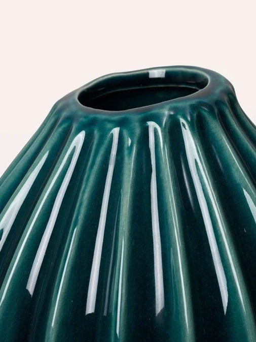 Vase Wide M teal