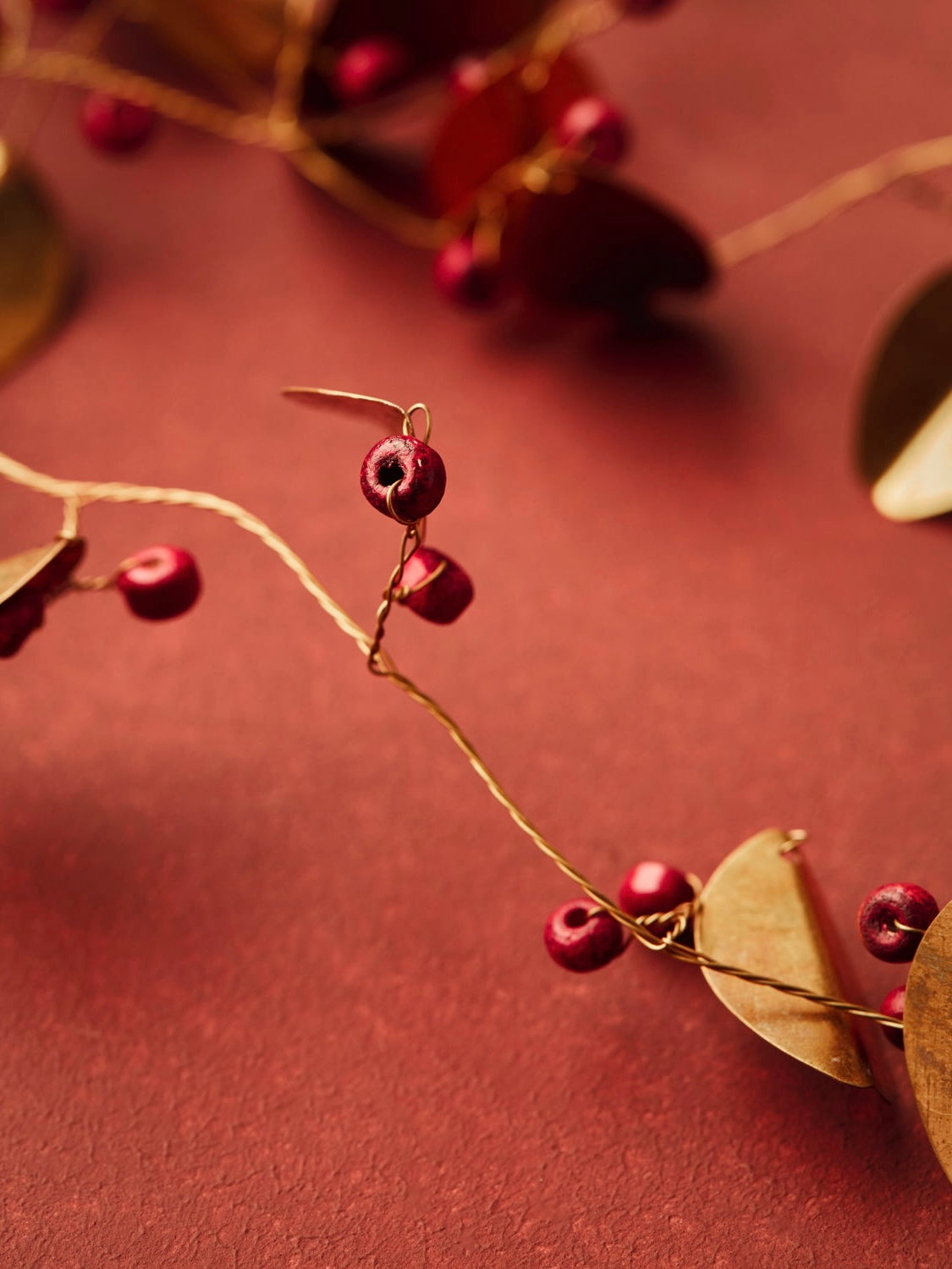 Girlande HDLeafi messing