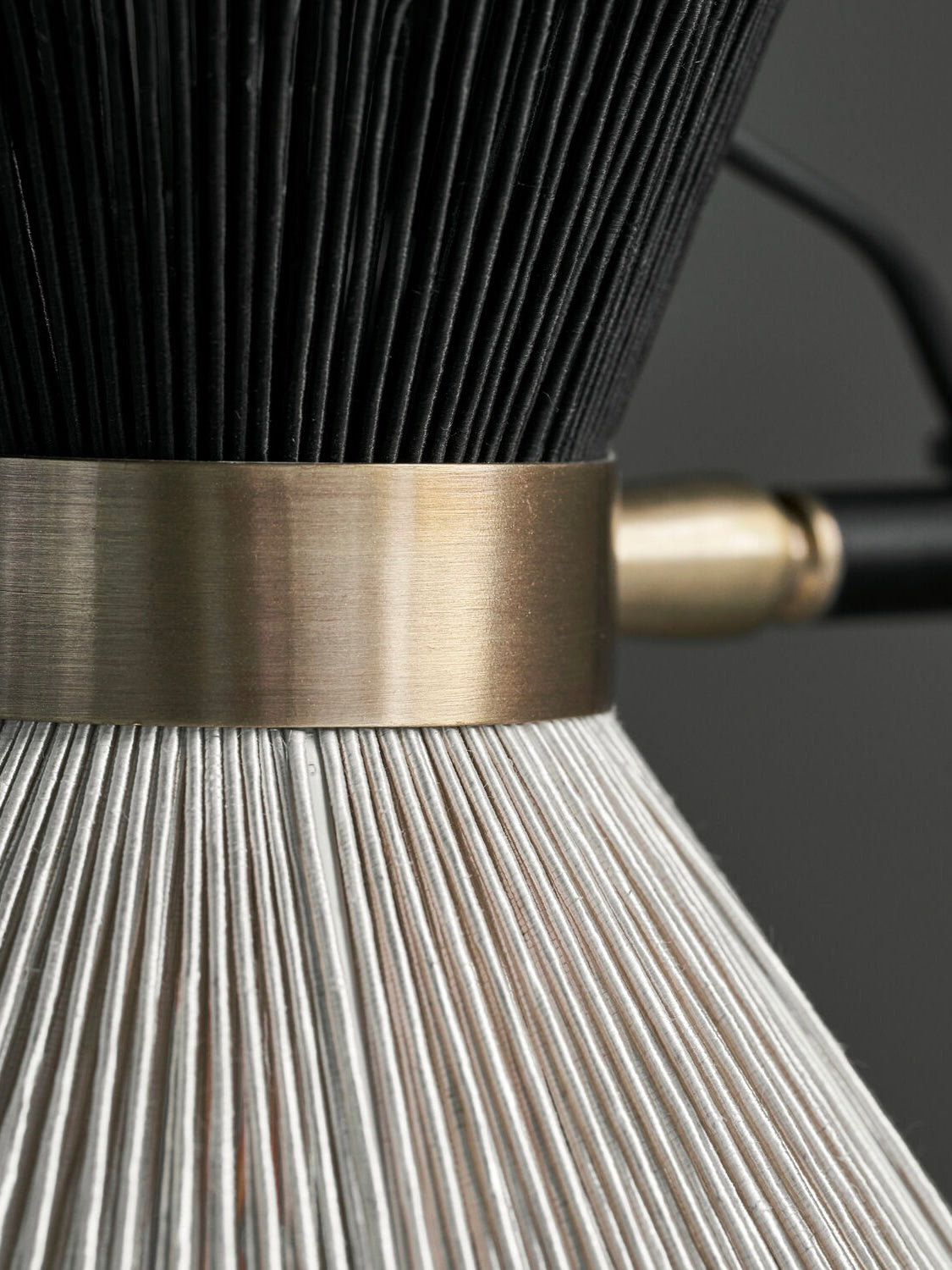 Wandleuchte HDCord schwarz/natur