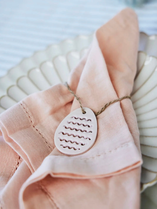 Deko Osterei Dehlia Keramik hellrosa