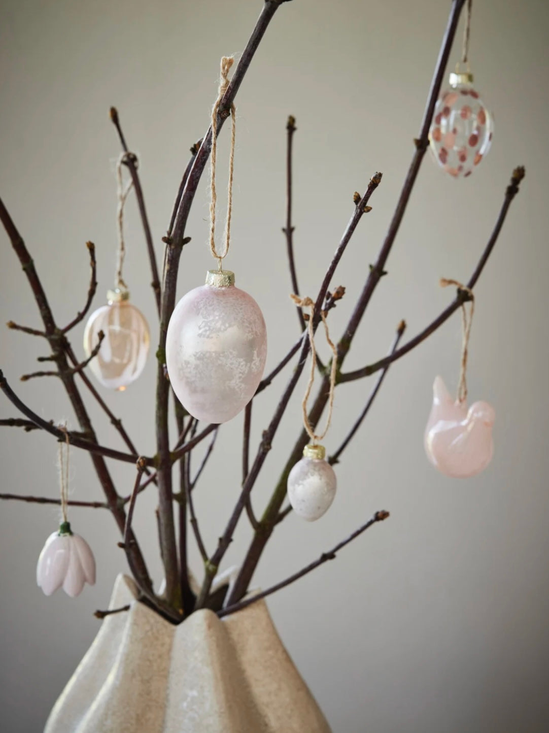 Deko Osterei Felicie hellrosa