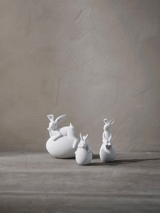 Deko Osterhase Semina 11,5cm weiß