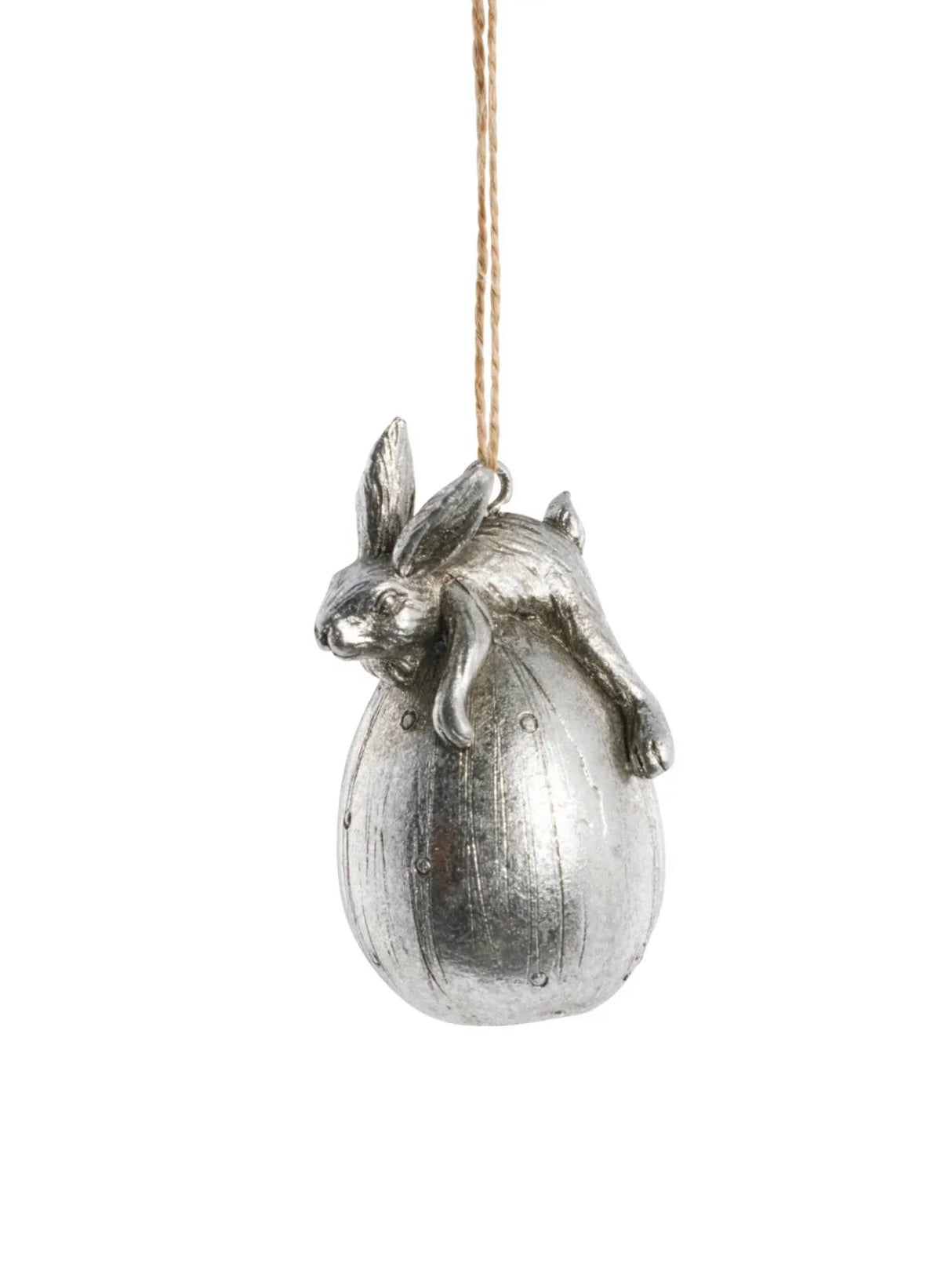 Deko Osteranhänger Semina 7,2cm antik silber