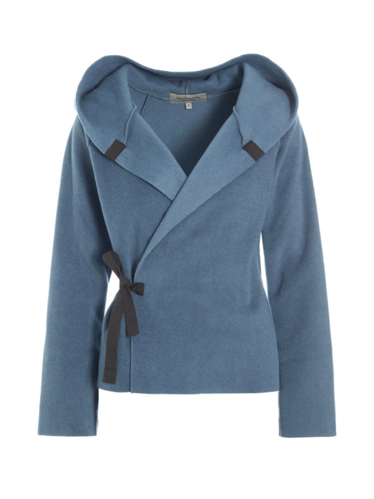 Fleece Wickeljacke WRAP 1009 mit Kapuze, in mehreren Farben