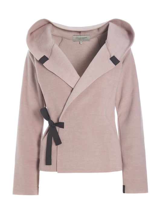 Fleece Wickeljacke WRAP 1009 mit Kapuze, in mehreren Farben