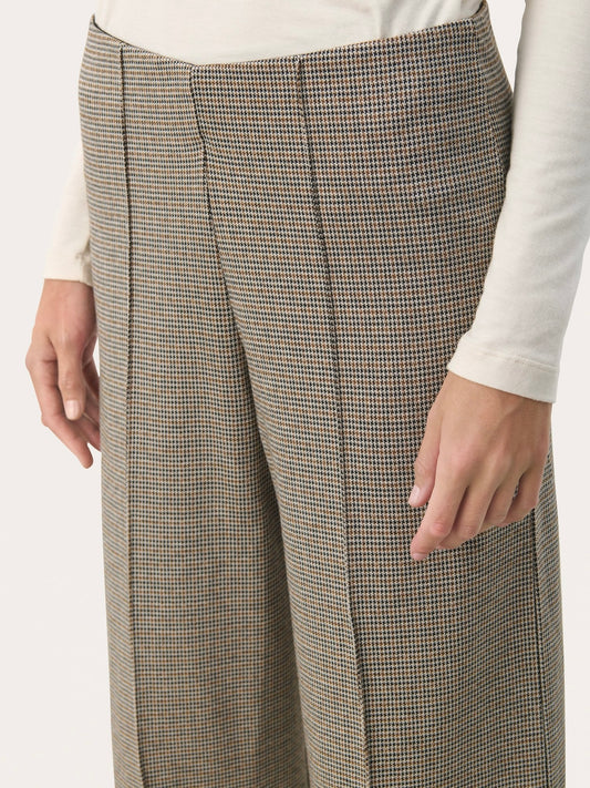 Culotte Hose Ilisan PW brown check