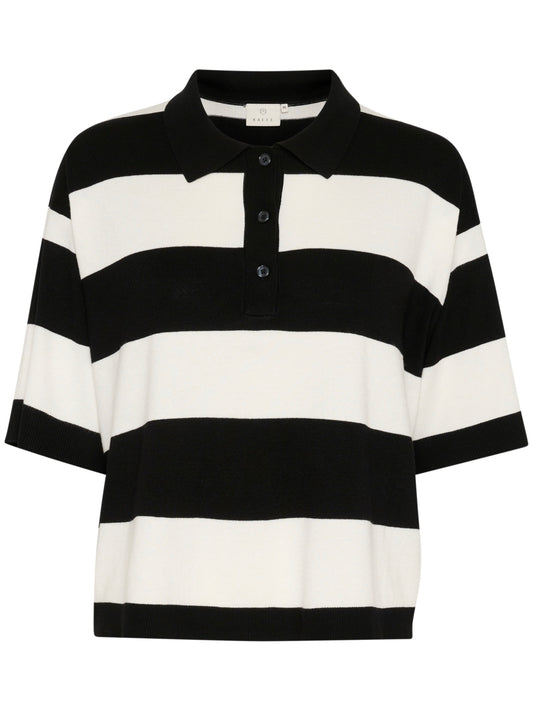Pullover Lizza KA Polo black/chalk bold stripe