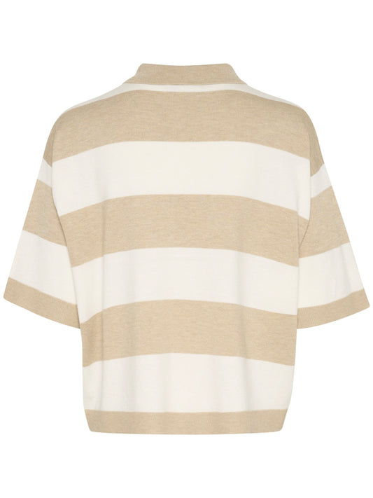 Pullover Lizza KA Polo feather gray/chalk bold stripe