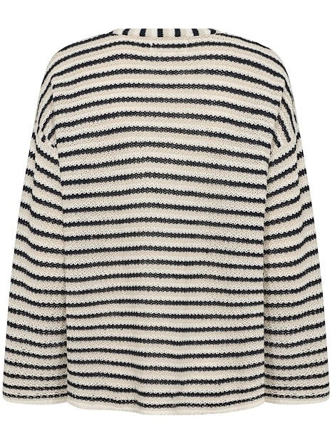 Pullover Nahni PW Navy Natural Stripe