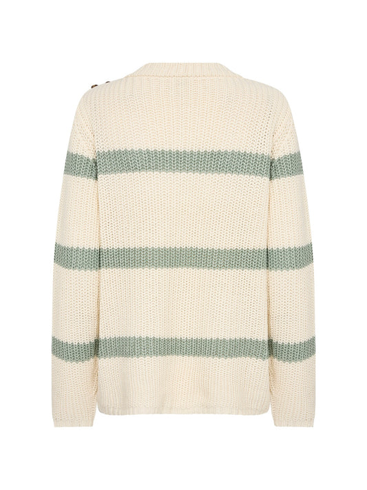 Pullover Remone 32 Streifen cremeweiß/salbei