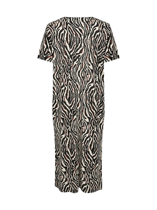 Jerseykleid SC-Lenise 6 schwarz/sand gemustert