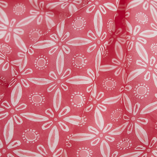 Modeschal Isabelle pink/weiß