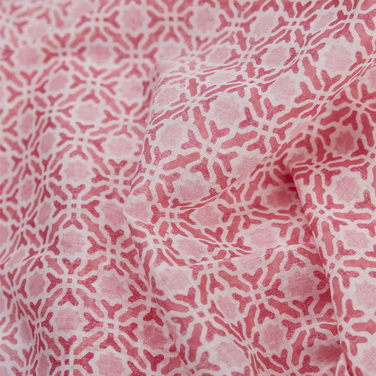 Modeschal Signe pink/weiß