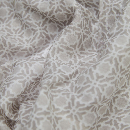 Modeschal Signe beige/weiß