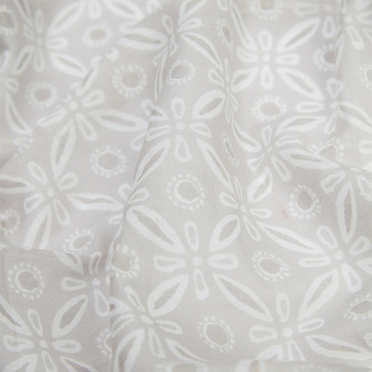 Modeschal Isabelle beige/weiß