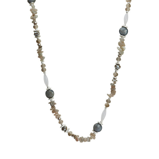 Halskette Julia grau