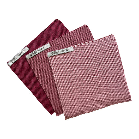 Wischtücher 3er Set antik rosa Kombi