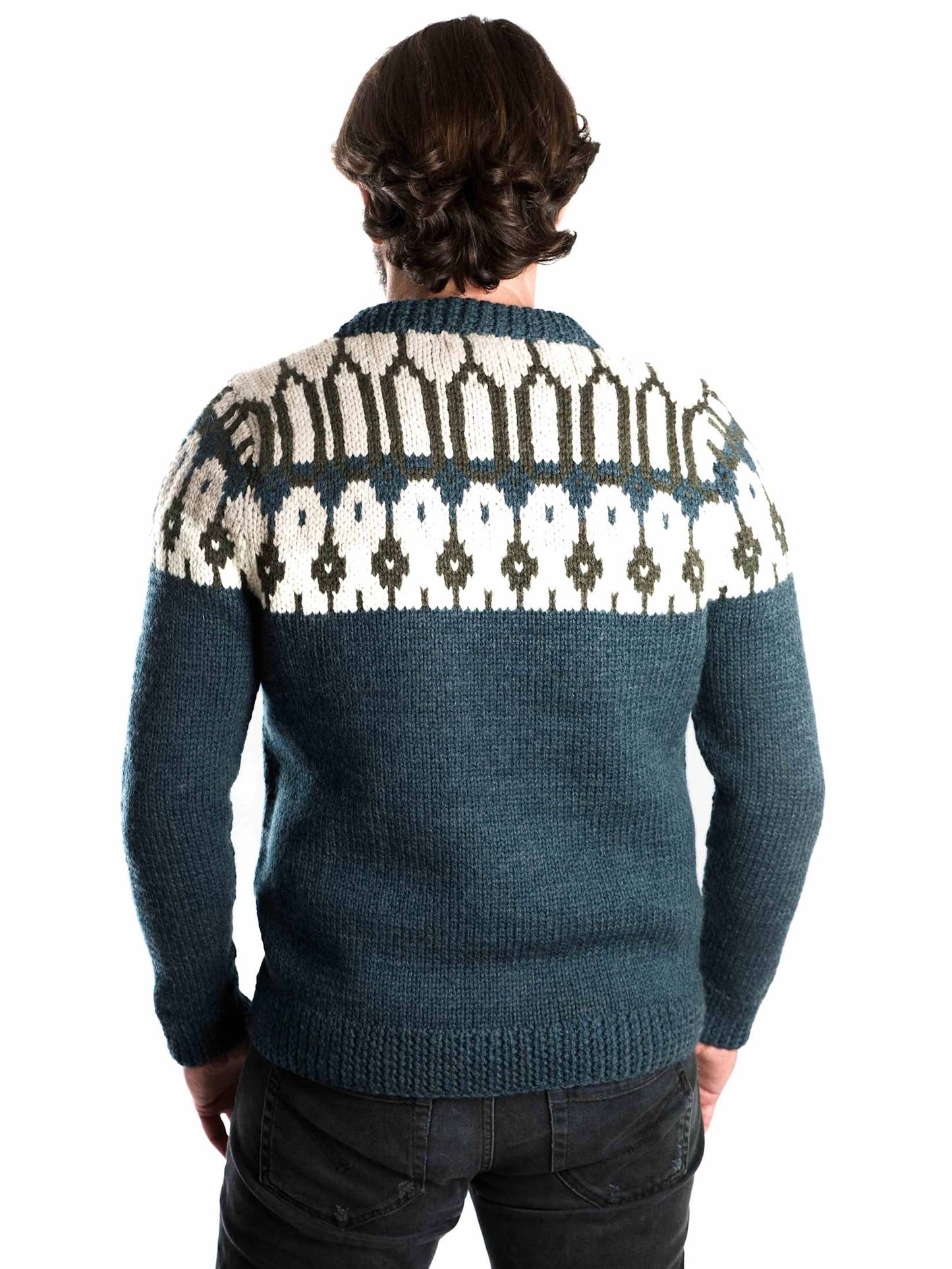 Norweger Pullover Frede petrol