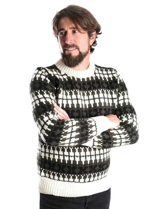 Norweger Pullover Skaane oliv