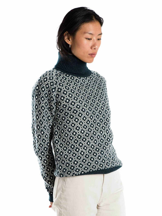 Norweger Pullover Lila indigo