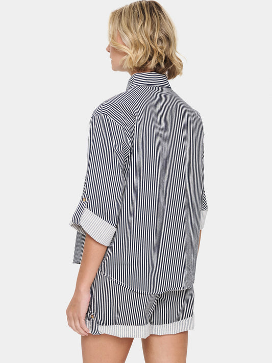 Streifenbluse Zalinda SZ ice/night sky