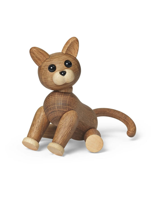 Holzfigur Katze Sneaky