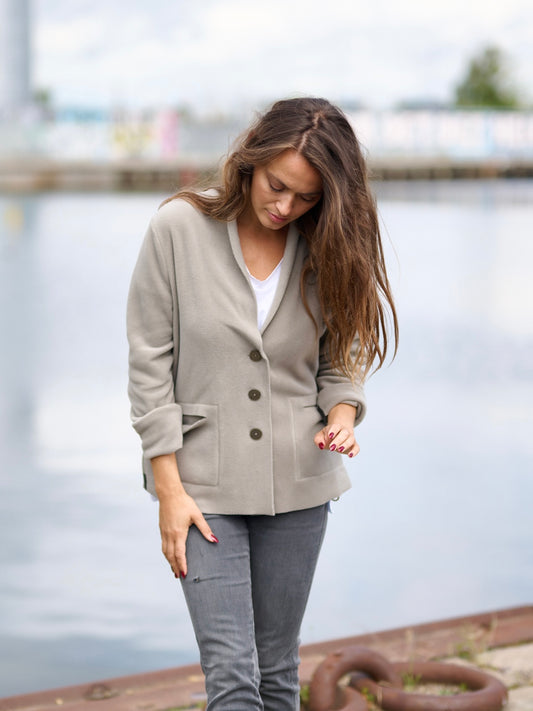 Fleece Cardigan 7168, in mehreren Farben