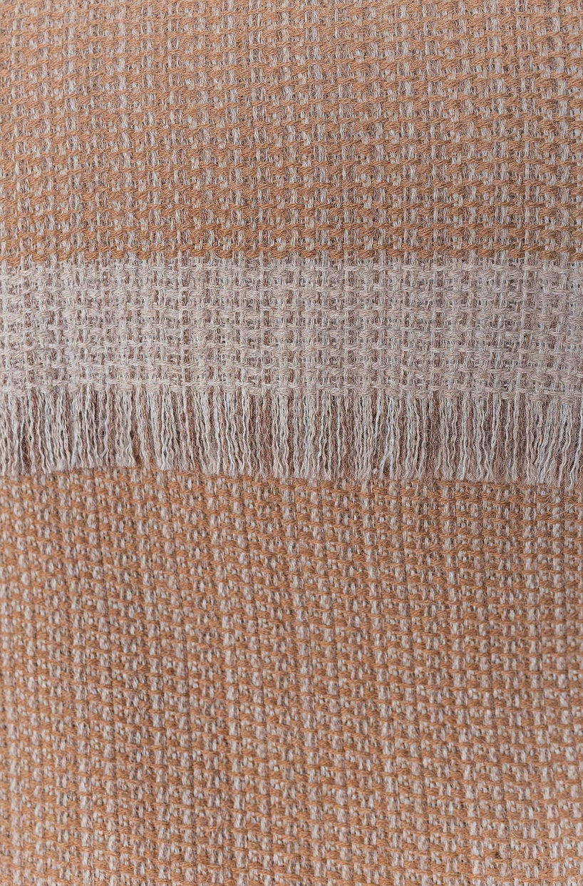 KUNA - Vivir Decke – 70 % Baby‑Alpaka & 30 % Schurwolle, ungefärbt