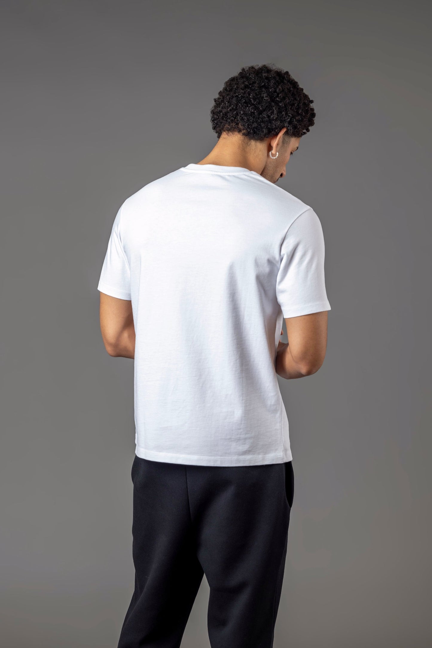 BASIC T-SHIRT GERADER SAUM T20, off-white