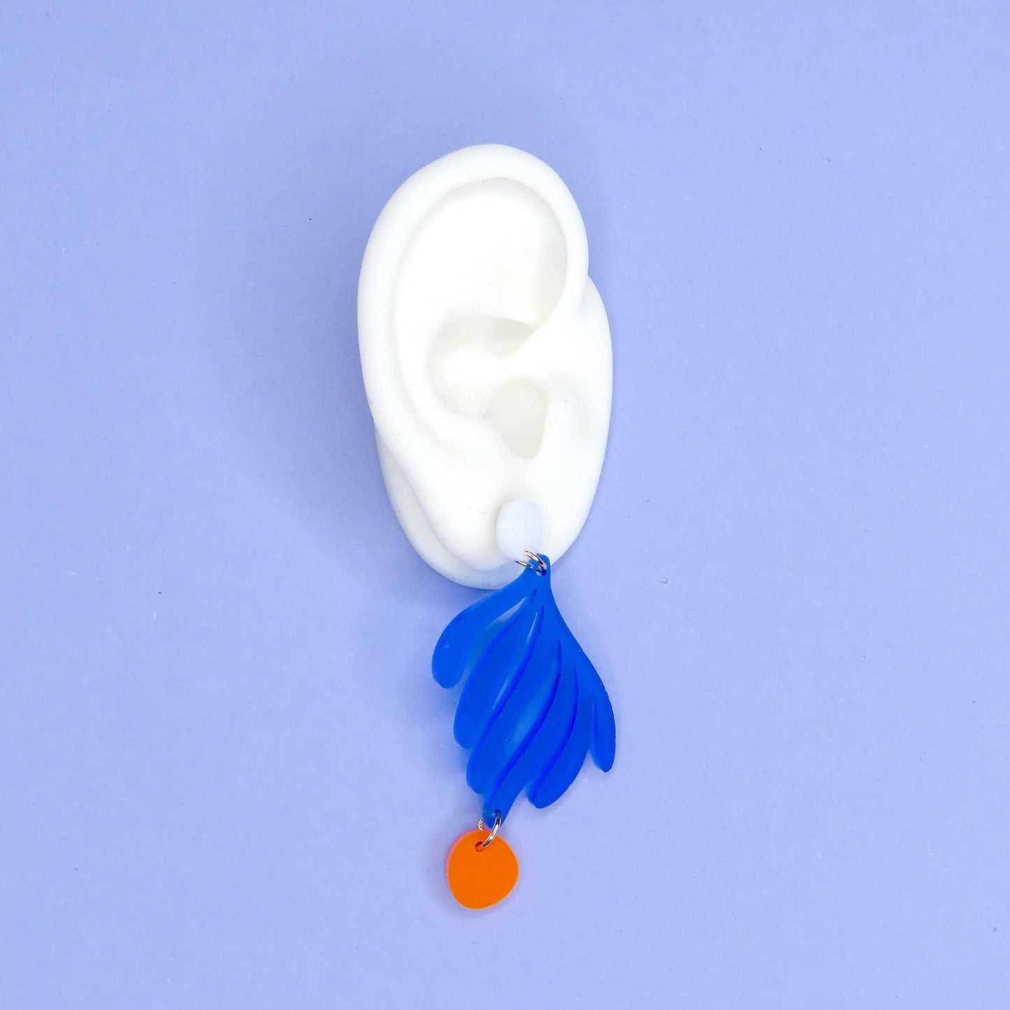 Matisse Florale Blatt Ohrringe aus Acryl