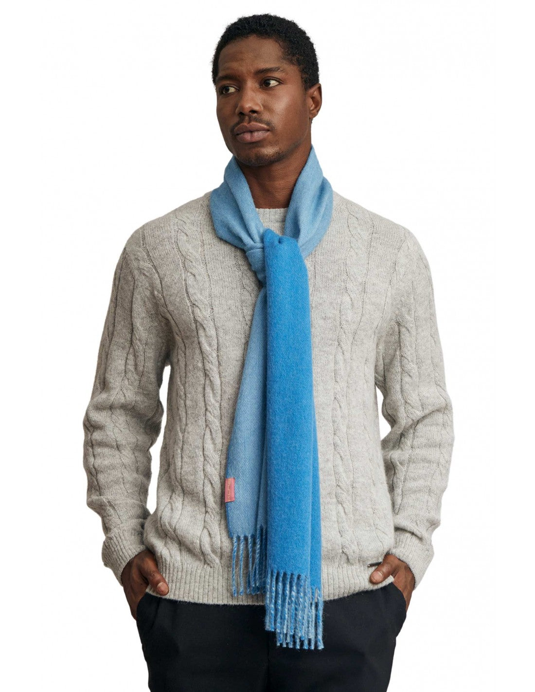 KUNA - Alpaka Webschal -Tundra, Zweifarbig