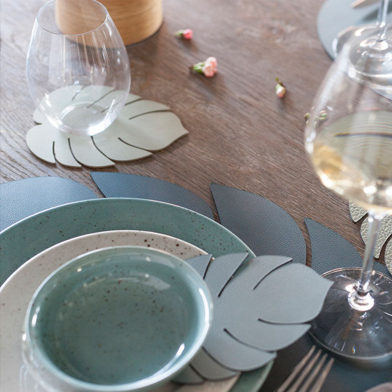 Untersetzer Blatt NUPO, in mehreren Farben